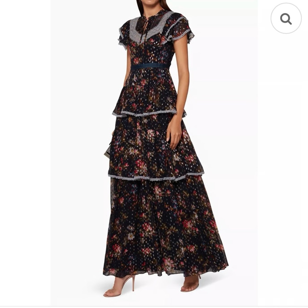 Needle & Thread Floral Tiered Maxi Dress